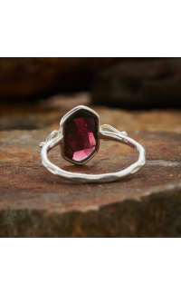 Garnet Double Terminated Ring