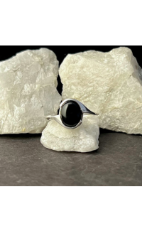 ZWARTE ONYX-RING CAB TWIST