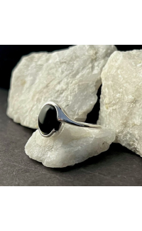 ZWARTE ONYX-RING CAB TWIST