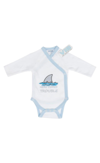 Overslag Romper 'HERE COMES TROUBLE'